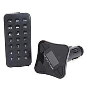 Universal lindo del patrón del coche de memoria Reproductor de MP3 FM Modulator con mando a distancia (Apoyo TF / USB)