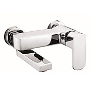 Chrome Finish Centerset Wall Mount Contemporary Style Brass Tub Faucets