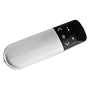 LC 3000 2.4Hz USB Wireless Presenter w / puntatore laser rosso - argento + nero (2 x AAA)