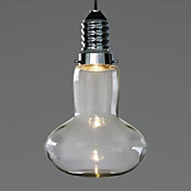 3W Modern Led Pendant Light with High-transparence Glass Vase Shade
