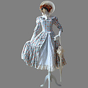 3/4-length manches mi-longueur de vert Multiflora coton Gothic Lolita Dress