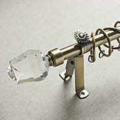 Crystal Rose Kreuzblume Antique Bronze-Finish drapieren Rod