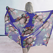 Blue Summer Sunflower Sarong (Længde: 150cm Bredde: 105CM)