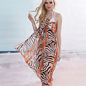Orange Zebra Leopard Sarong (Længde: 150cm Bredde: 105CM)