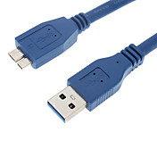 USB 3.0 al MINI maschio 10P Cavo rotondo (1 m, blu)