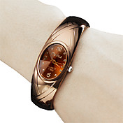 Style de Fashional Métal Quartz Montre-bracelet analogique de la femme (Bronze)