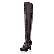 Chic Leatherette Stiletto Heel Over The Knee Boots With Zipper Party / Evening Shoes (More Colors)