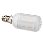 E14 3W 48x3528SMD 145-175LM 3000-3500K luz branca quente Capa Branca Lâmpada LED de milho (110V/220V)