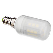 E14 3W 27x5050SMD 300-330LM 6000-6500K Natural White Light White Cover LED Corn Bulb (110V/220V)