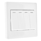 4 Rocker Switches Socket (10A 250V)
