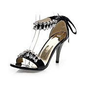 Fantastiske PU stiletto hæl sandaler med Rhinestone fest / kveld sko (flere farger)