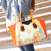 Fashion Fantasy Contrast Color Flower Crossbody&Messenger Bag
