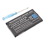Substituição bateria recarregável (1800mAh) com chave de fenda para Nintendo 3DS XL / LL