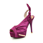 Stylish Satin Stiletto Heel Sandals With Bowknot Party / Evening Shoes(More Colors)