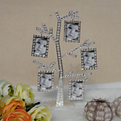 Shining Rhinestone Alloy Family Tree Photo Frame With 5 Hanging Frames