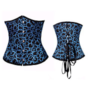 Black and Blue Satin Casual Lolita Corset