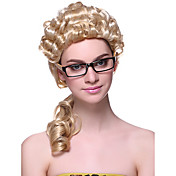 Capless High Quality Synthetic Long Curly Lawyer Hair Wigs