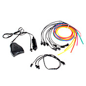 6 Meter Flexible Car decorativo Neon Light 4mm EL Wire Rope con sonido Activado