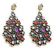 Starry Sky Alloy Plating Resin Earrings