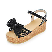 Sexy Lace And PU Wedge Heel sandaler med bowknot fest / kveld sko (flere farger)