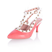 Stylish Leatherette Stiletto Heel Pointy Toe With Rivet/Buckle  Party / Evening Shoes(More Colors)
