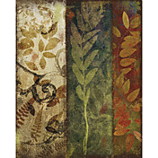 Printed Art Botanical Three Autumns I by Color Bakery