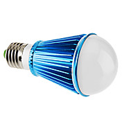 Dimmable E27 7W 420-450LM 6000-6500K Natural White Light Blue Shell LED Ball Bulb (220V)