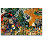 las mujeres de Arles (memorias del jardín en Etten), 1888 de Vincent van Gogh Lámina famosa