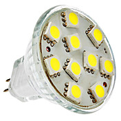 MR11 2W 10x5050SMD 120-150LM 6000-6500K Natural White Light LED Spot Bulb (12V)