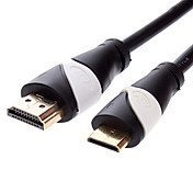CY MINI HDMI-auf-HDMI V1.3-Kabel für Smart LED-HDTV, Apple TV, Blu-Ray (1,8 m)