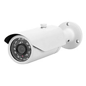 3.6mm 700TVL Etanche CCTV caméra de sécurité avec 24pcs LED IR Night Vision - Blanc