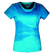 Women's Fashionable Round Collar T-shirts(Blue)