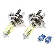 Halogen H4 100W Ultra Bright Yellow Car Glühbirnen mit 2 Seitenteil Bulb (DC 12V/Pair)