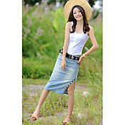 Saia Denim Divisão Feminina