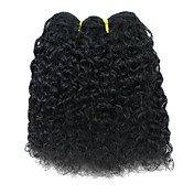 8" 100% Indian Remy Hair Black Popular Wave Wefted Hair Extensions