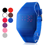Rubber Unisex LED relógio de pulso Digital (cores sortidas)