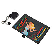 Universal Cute Girl Modelo de la música de la decoración cristalina Pad Lámpara para autos