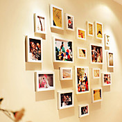 Set of 20 King's Heart-shaped Solid Wood  European-Style Combination of Creative Photo Wall Photo Frame