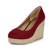 gamuza cuña del talón bombea los zapatos casuales compactos (más colores)