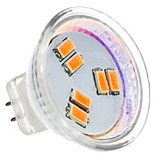 MR11 2W 6x5630SMD 150-180LM 3000-3500K Warm White Light LED-Spot-Lampe (AC 12V)