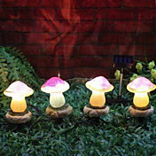 champignons solaire a mené les lumières avec 4 lumières