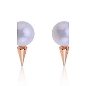 Fashion Elegant Rivet Pearl øredobber