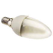 E14 2W 110-130LM 24x3528SMD 6000-6500K Milky White Cover White Light LED Candle Bulb(85-265V)