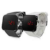 Tweetal Digitale LED-Horloges Voor Hem en Haar (Zwart + Wit)
