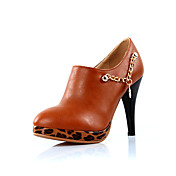 Stylish Leatherette Stiletto Heel Ankle Boots With Chain Casual Shoes(More Colors)