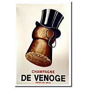 Gedruckt Leinwand Kunst Vintage Champagne Cork von Vintage Apple-Sammlung mit gestreckten Rahmen