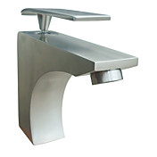 Morden Stainless Steel Bathroom Sink Faucet Brushed Finish