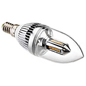 E14 4W 32x3014SMD 280-320LM 3000-3500K Warm White Light LED Candle Bulb (85-265V)