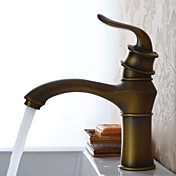 Antique Copper Finish Centerset Bathroom Sink Faucets