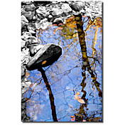 Gedrukt op doek Landschap Reflection Bear Mountain Harold Silverman: Loof & Greenery met gestrekte frame